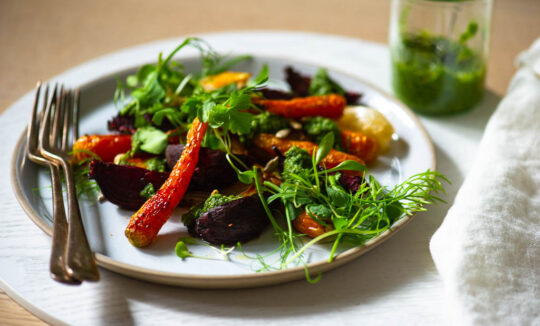 Morkų lapų pesto padažas